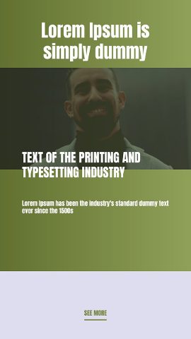 Vertical Corporate Olive Band Story Headline After Effects Template