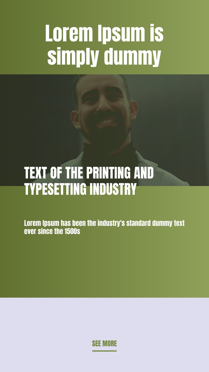 Vertical Corporate Olive Band Story Headline After Effects Template