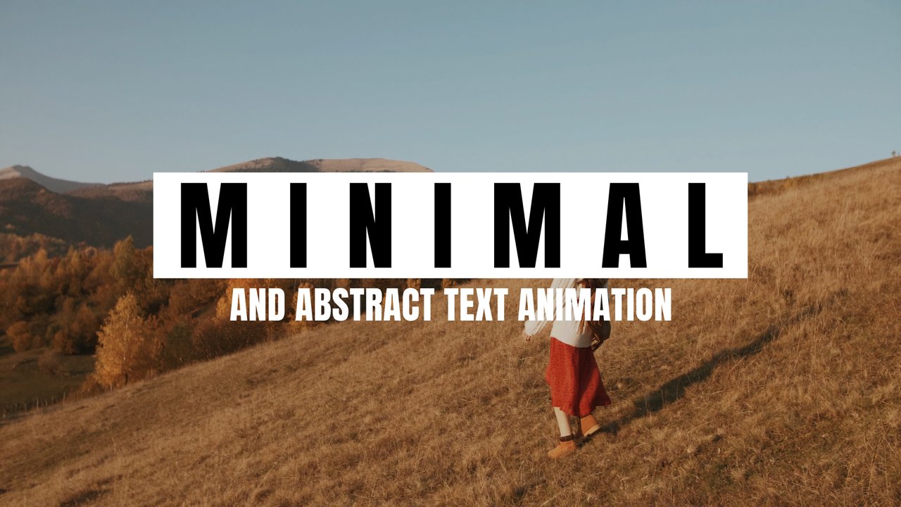 Clean Minimal Letter Spacing Corporate Title in a White Box After Effects Template