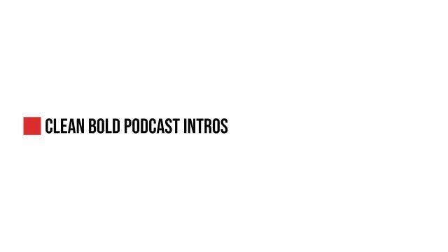 Free Premiere Pro Red Block Podcast Typography for Podcast Intros