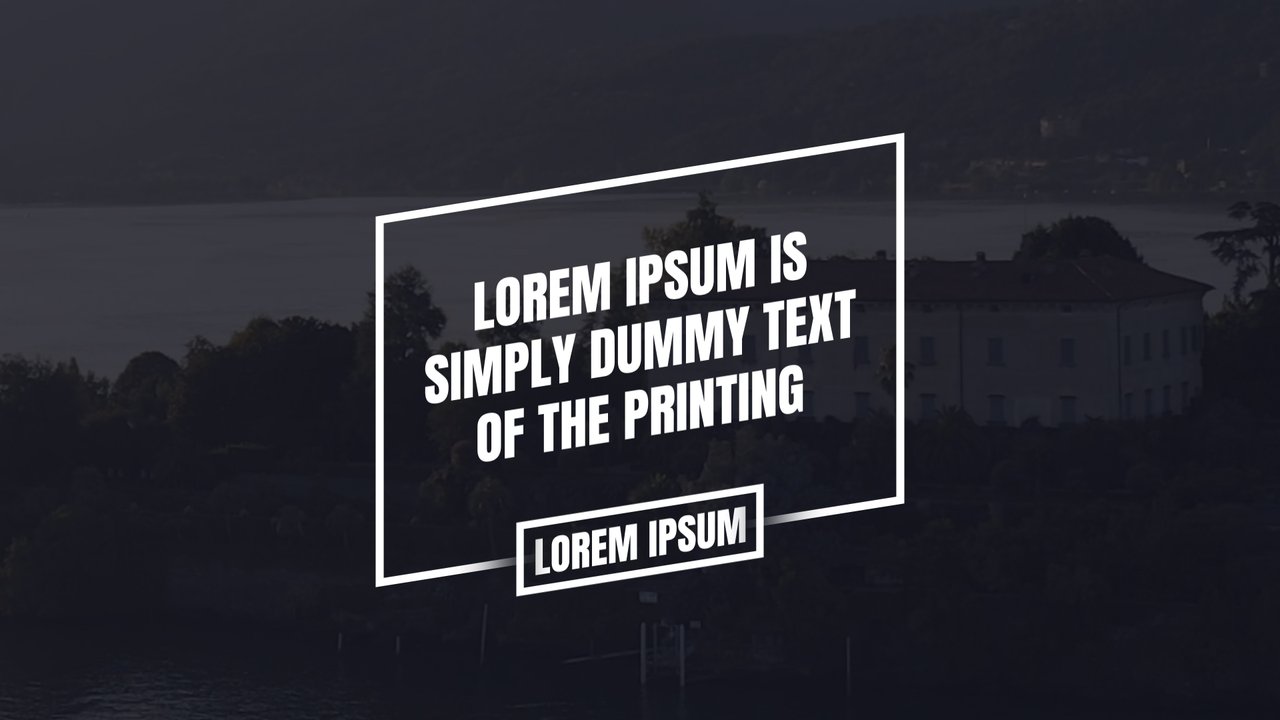 Outline Tag Expanding into a Tipped Corporate Quote Card Text Animations After Effects Template