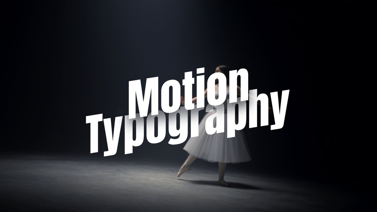 Overlapping Leaning Words Motion Typography Titles After Effects Template