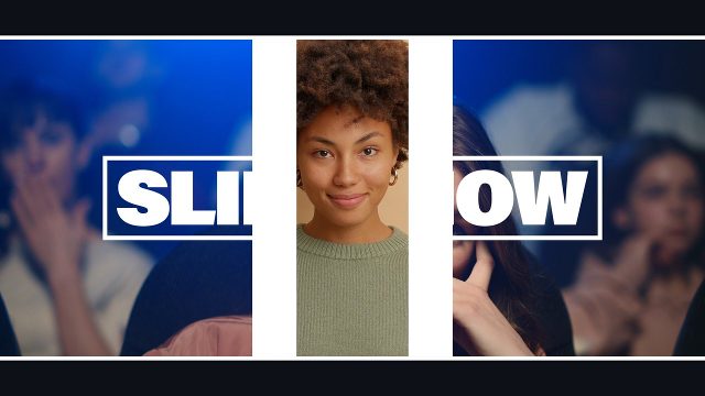 Minimal One-Title Photo Slideshow After Effects Template with Thin Frame Cuts