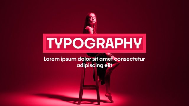 Bold Red Outline Box Title Animation with Paragraph for Testimonials After Effects Project