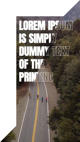 Vertical Folded Corner Paragraph Story Text Animation After Effects Template