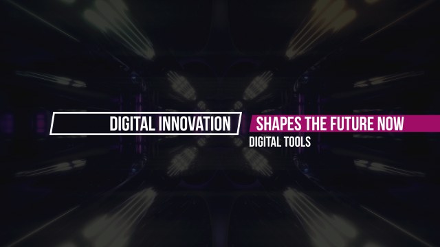 Digital Innovation Free After Effects Template with Futuristic Text Animation