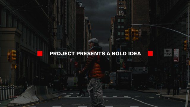 Red Square Brackets Caption Title Free After Effects Text Animation Template