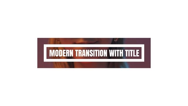 Outline Box Cut Out Title Transitions over Color Panels Template for After Effects