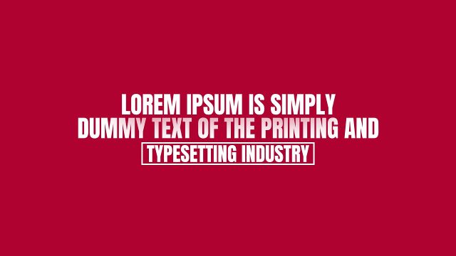 Bold Three Line Text Animations with Outline Box Ending MOGRT for Premiere Pro