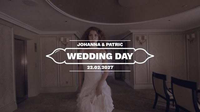 Wedding Day Ornament Badge Names and Date Template for After Effects Free Download