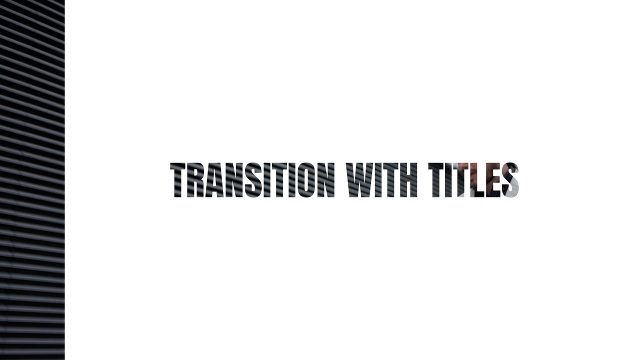 Animated Cut-Out Text Transitions featuring Condensed Title in Thin Rectangle for YouTube Videos After Effects Project