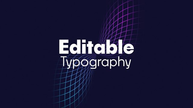 Tech Heading Animations with Rotating Word Pair on Net Curve Premiere Pro MOGRT