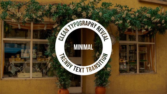 Minimal Ring Badge Text Headline – Free Premiere Pro MOGRT for Launch Teasers