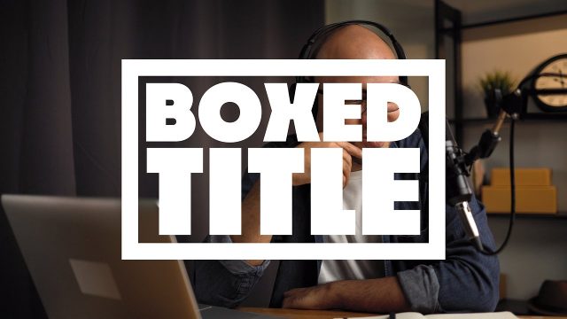 Smooth Heavy Framed Double Title Boxed Animation Premiere Pro Motion Graphics Template