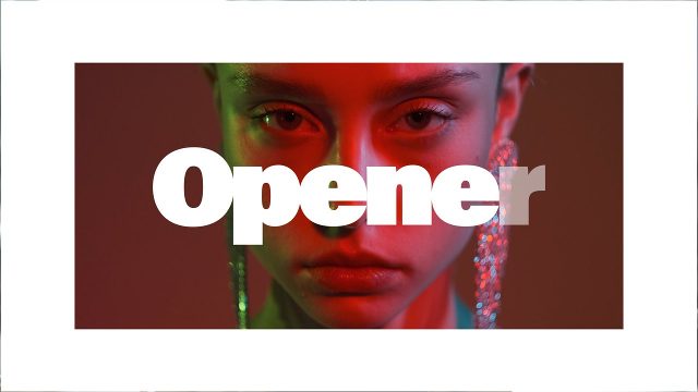 Neon Portrait Tilted Banner Slideshow After Effects Template