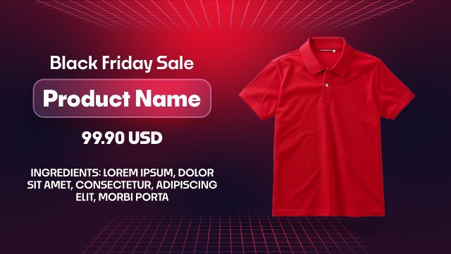 Black Friday Product Sale Presentation Animation Premiere Pro MOGRT Template