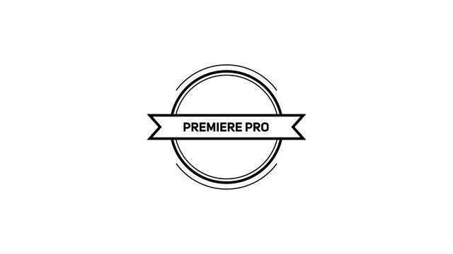 Romantic Circle Ribbon Opener Title Card – Free Premiere Pro Template