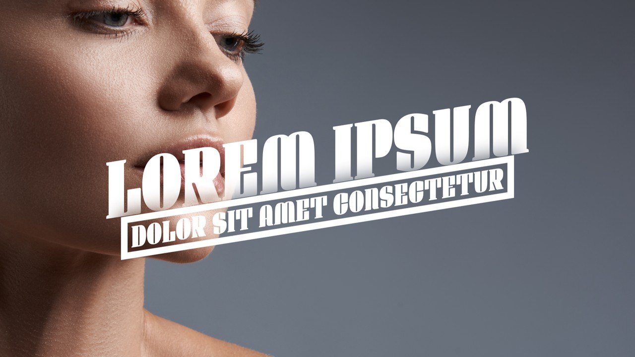 Tilted Slab Headline featuring Letter by Letter Typing Reveal After Effects Template