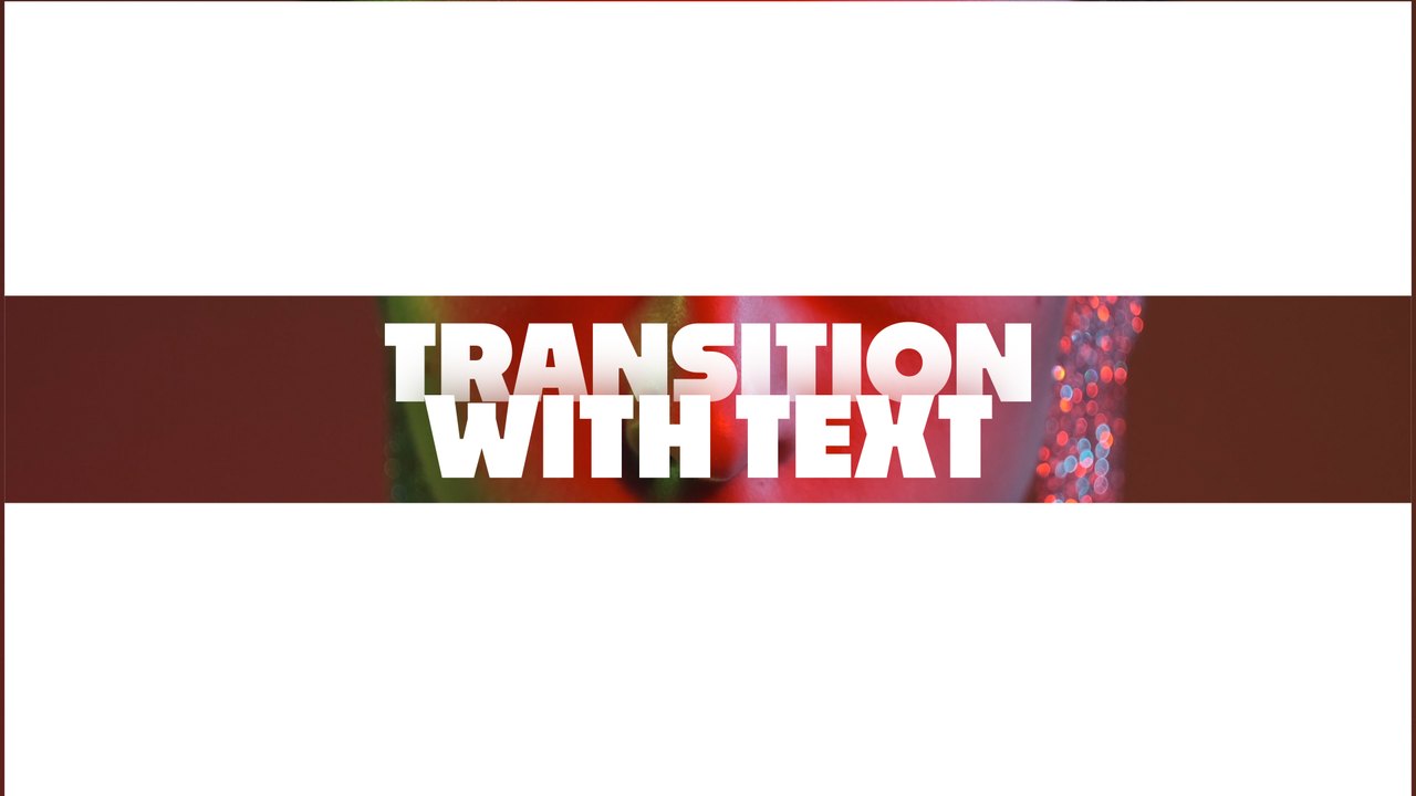 Red Neon Bold Overlay Band Transition After Effects Template