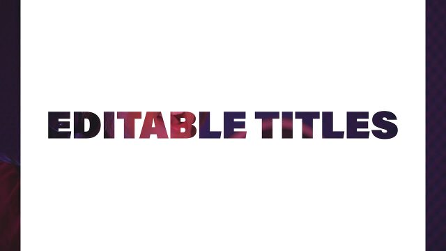 Animated Video Transition featuring Vertical Split Wipe and Editable Titles for Promo Videos After Effects Project