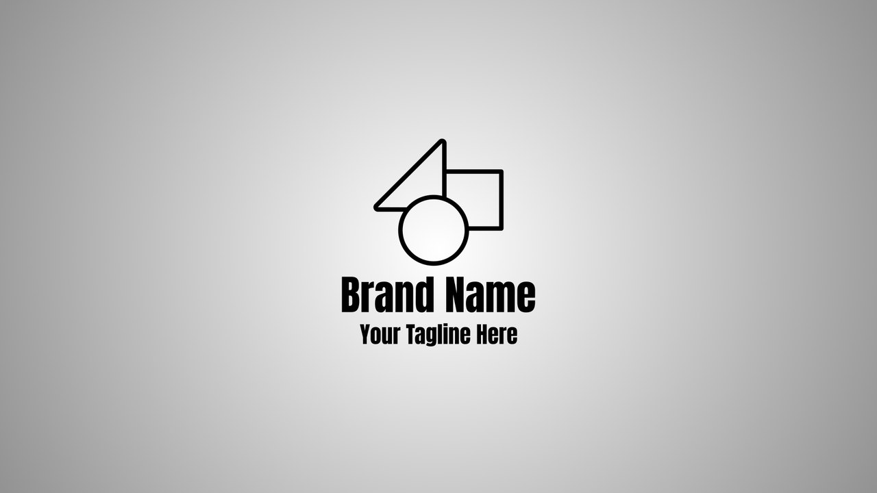 Light Gray Letter Reveal Centered Logo After Effects Template