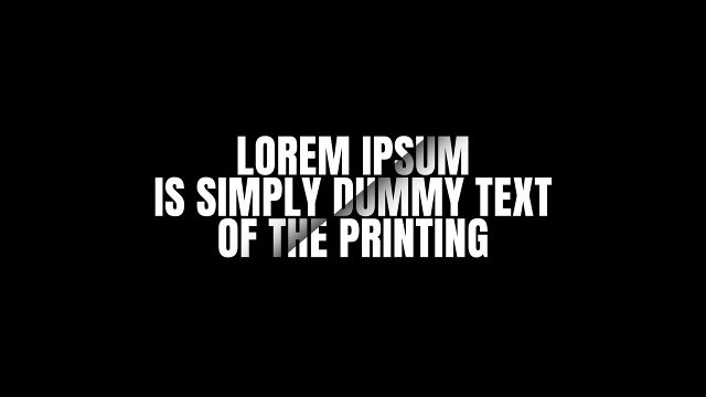 Modern Warped Wipe Kinetic Typography for Centered Paragraphs After Effects Project