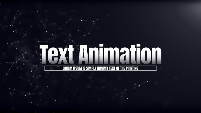 After Effects Lowercase Headline Text Animation with Framed Caption Tag Template
