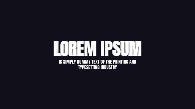 Simple Big Professional Titles and Text Opener Premiere Pro Template