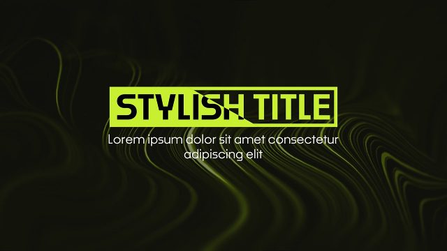 Lime Box with Cut Word and Copy Stylish Titles for Gaming Videos After Effects Project