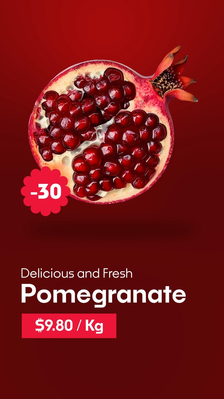 Black Friday Fruit Sale Big Percent Badge Premiere Pro PRPROJ Template