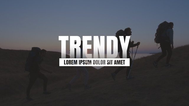 Adventure Film Title Animation with Giant Bold Word Premiere Pro MOGRT