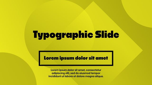 Typography Slideshow Template for After Effects