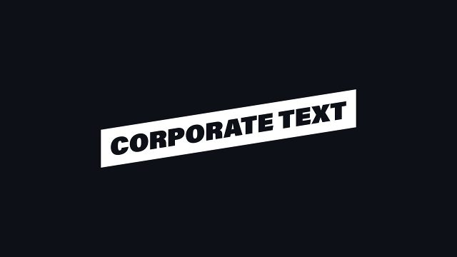 Corporate Title Animations Premiere Pro MOGRT