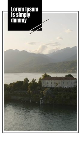 Vertical Minimal Bordered Photo Slideshow Story with Caption Label After Effects Template