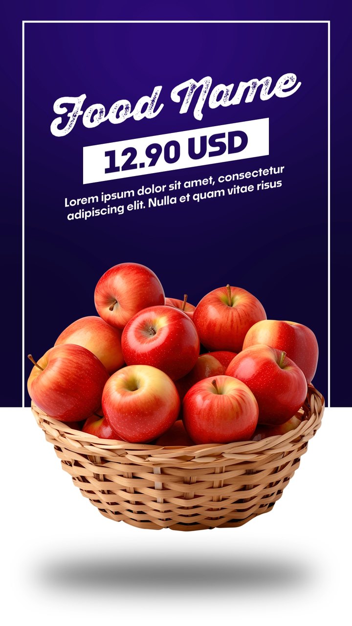 Black Friday Fresh Fruit Basket Market Promo Premiere Pro PRPROJ Template