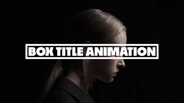 Corporate Single Heavy Line on a White Box Title Animations for Event Highlights After Effects Templates