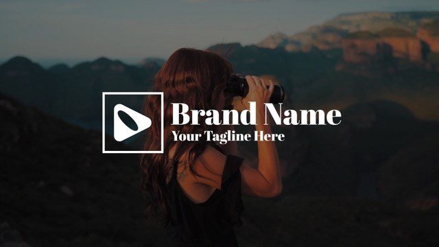 Free Outlined Play Badge Wordmark Logo Reveal After Effects Project Download
