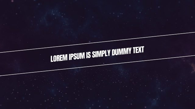 Long Diagonal Rails Minimal Corporate Text Animation featuring 3D Letters After Effects Template