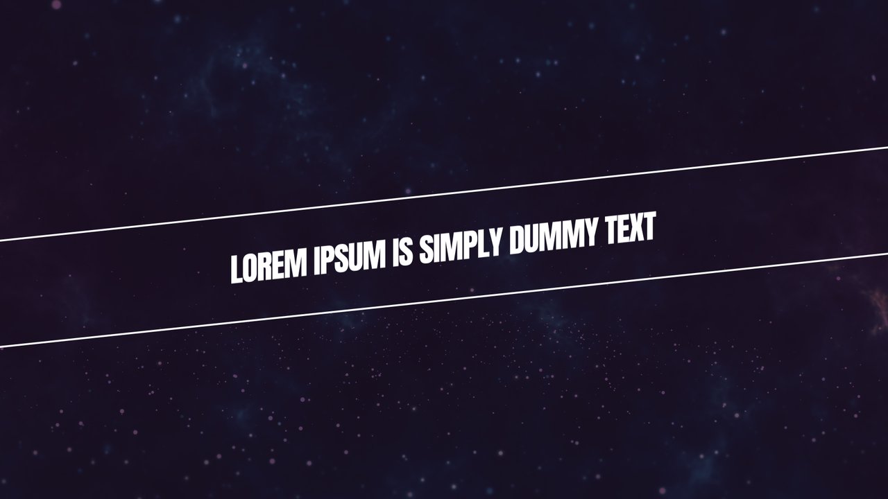 Long Diagonal Rails Minimal Corporate Text Animation featuring 3D Letters After Effects Template