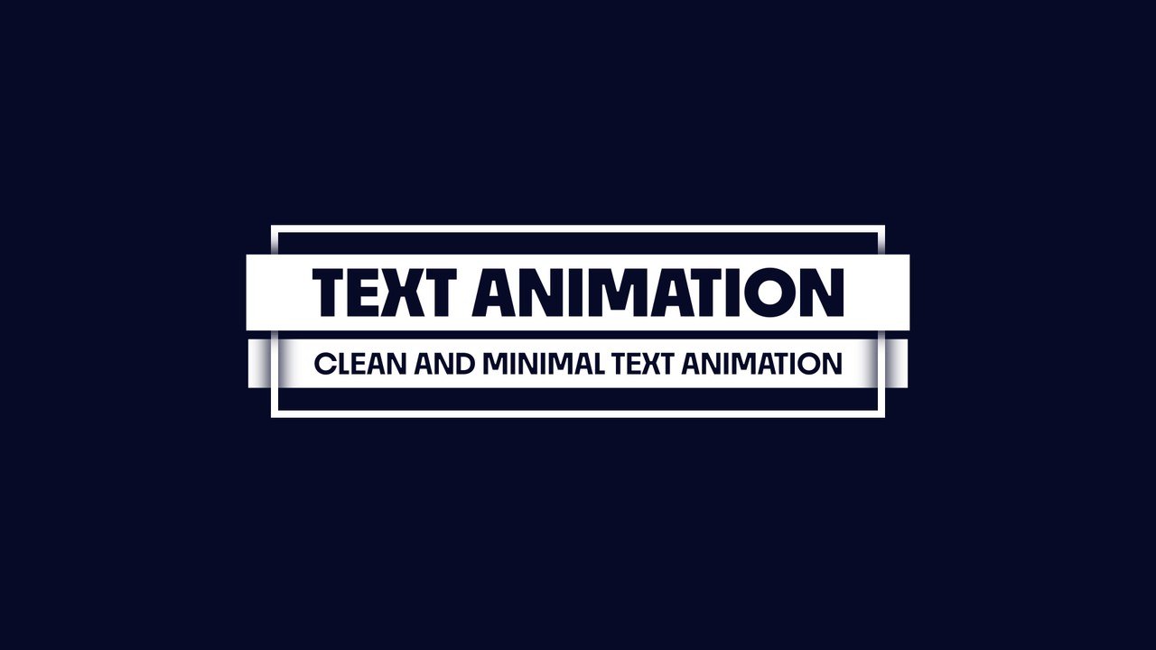 Tiny Subline Double Border Label Heading Animations After Effects Template