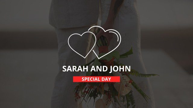 Wedding Title: Twin Heart Names – Free After Effects Project