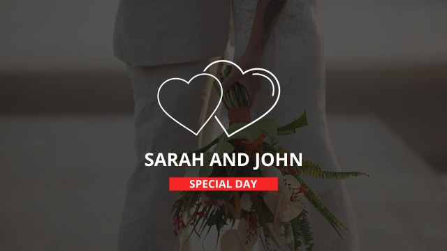 Wedding Title: Twin Heart Names – Free After Effects Project