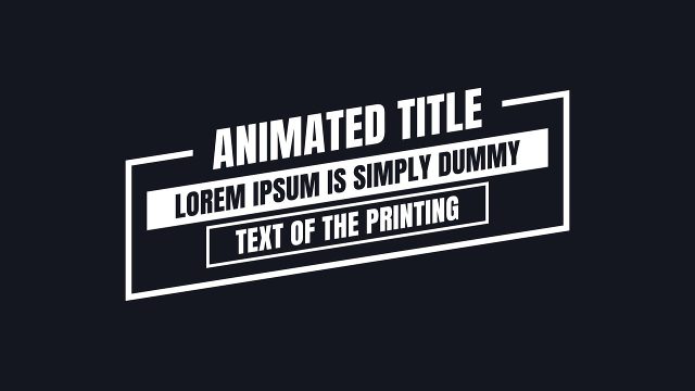 Slanted Card Title Corporate Text Animation After Effects Template Pack