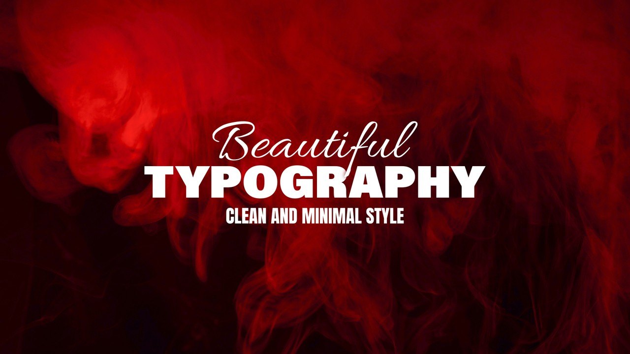 Elegant Animated Headline with Flowing Script over Heavy Caps After Effects Template