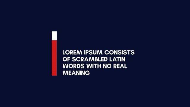 Minimal Red Bar Paragraph Text Reveal for Historical Features – Free After Effects