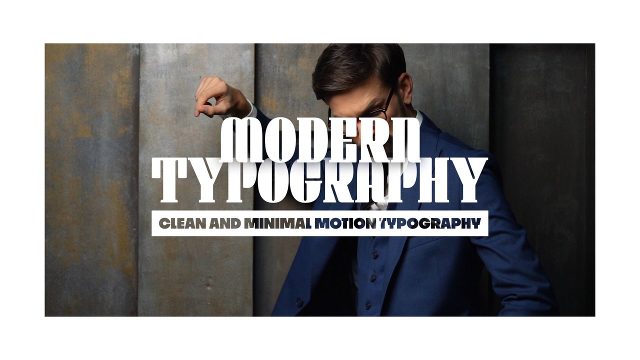 Corporate Modern Typography Animation for Social Media Videos with Framed Media After Effects Template