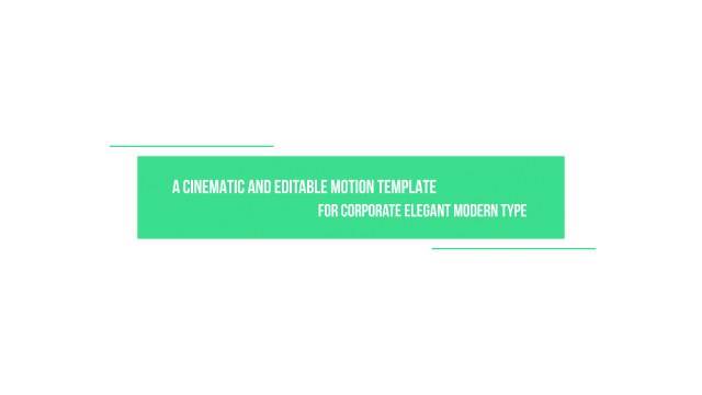 Cinematic Headline: Green Box Rules – Free After Effects Project