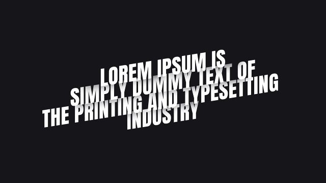 Smooth Cascade Caps Paragraph Kinetic Typography After Effects Template Pack