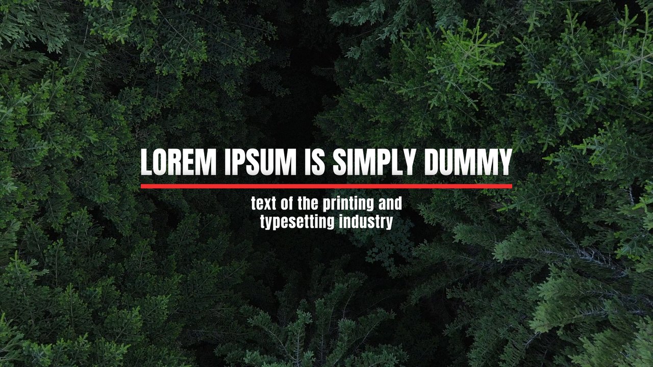 Red Baseline Caps Corporate Text Animations with Small Subtitle After Effects Template