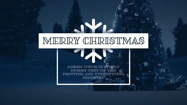 Merry Christmas Snowflake Label Holiday Titles for Winter Promos After Effects Templates